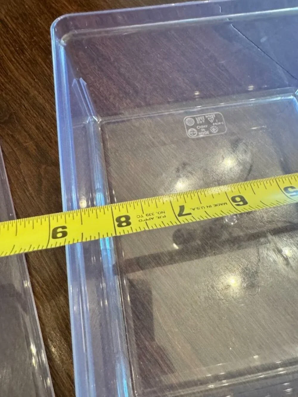 Brightroom Set of 3 Fridge Storage Containers Rectangle and Square